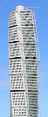 The Turning Torso tower.