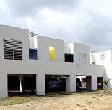 FANTASY ISLAND A new house on Vieques, the island off Puerto Rico, for the vice president of Princeton University, is raised high in response to hurricane flooding.